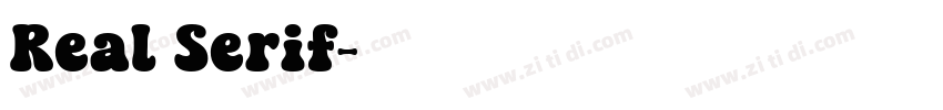 Real Serif字体转换